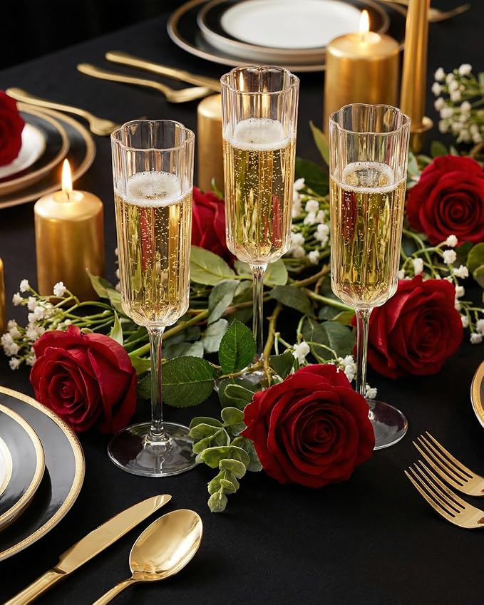 Ciaell 24 Pack Plastic Champagne Flutes - Image 9