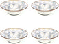 MACKENZIE-CHILDS Enamel Breakfast Bowl, Unique Soup Bowl or Cereal Bowl, Dinnerware, Sterling Check, Set of 4