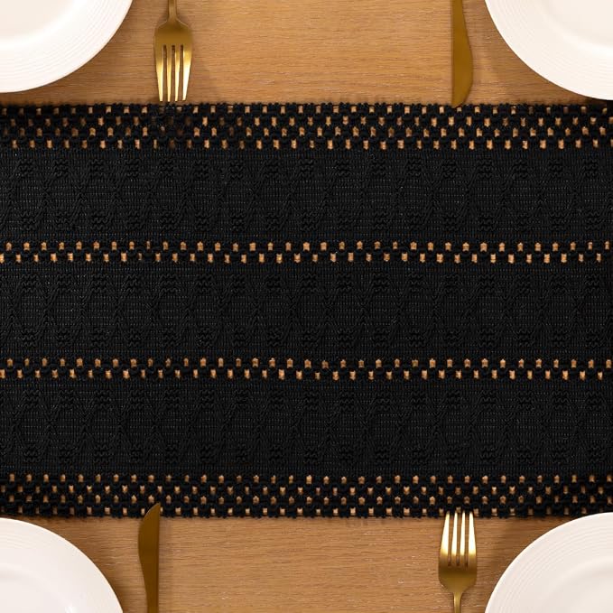Boho Table Runner Summer Farmhouse Rustic Dining Dresser Scarf Home Decor | - Image 5