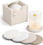 Fluxynara Felt Coasters for Drinks, Heat-Resistant & Reusable Round Design for by FLUXYNARA
