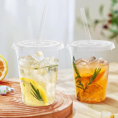 Dealusy 100 Pack - 16 oz Clear Plastic Cups - Image 5