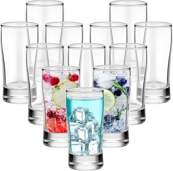 Bokon 12 Pcs Beer Flight Glasses, Small Clear Tasting Cup by Bokon
