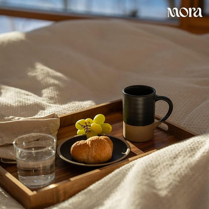 Mora Ceramics Tea Cup with Loose Leaf Infuser, Spoon and Lid, 12 oz, Microwave - Image 5