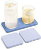 Fluxynara Felt Coasters for Drinks, Mixed Sizes, Soft Periwinkle & Blue | 8 x 4 by FLUXYNARA