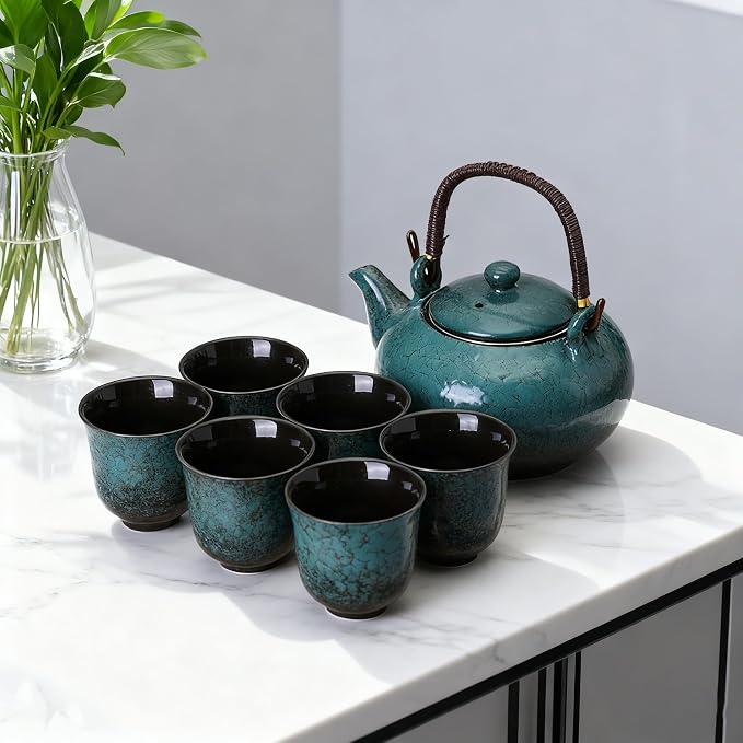 KEYDUACU Japanese Porcelain Gongfu Tea Set, Chinese Asian Style - Image 7