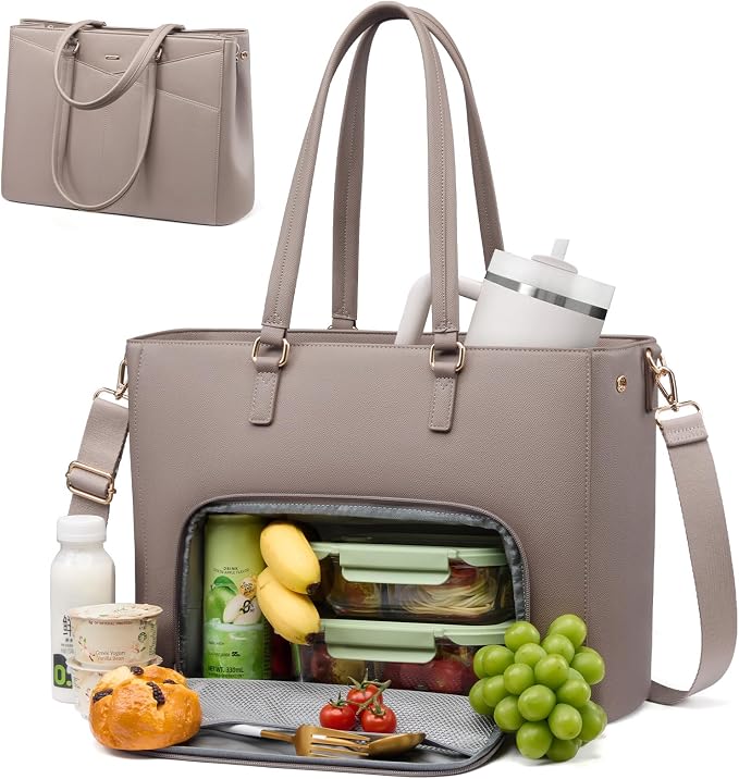 LOVEVOOK Lunch Tote Bag for Women, 3 in 1 Work Bag by LOVEVOOK