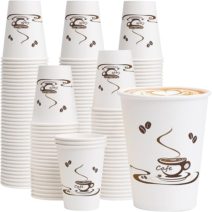 Lamosi 240 Pack 12 oz Coffee Cups, Disposable Paper Cups | Hot/Cold Beverage by BuyNow