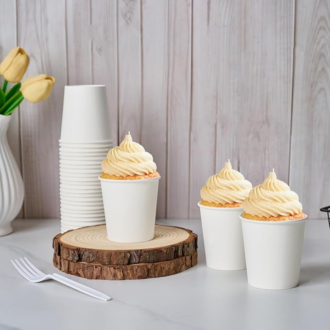 LITOPAK 500 Count 6 oz Paper Cups, Small Disposable Coffee Cups | Bulk - Image 6