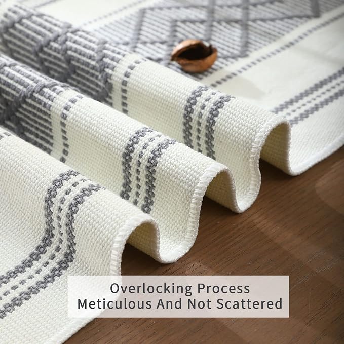 Woven Table Runners Farmhouse Style, Boho Table Runners 108 inches Long - Image 5