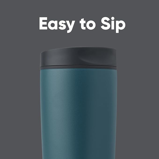 Owala SmoothSip Slider Insulated Stainless Steel Coffee Tumbler, Reusable Iced - Image 2