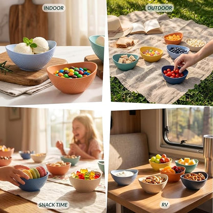 Wheat Straw Bowls 10 OZ Small Serving Bowls Unbreakable Dessert Bowls - Image 8