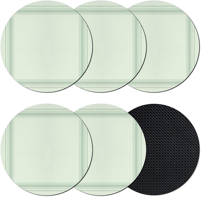Sage Green Coasters Set of 6 Absorbent Coasters by Unknown