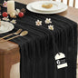 IVAPUPU Black Table Runner 120 Inches by IVAPUPU