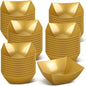 50 Pcs Disposable Serving Bowls 8 oz Gold Square Plastic Salad | Snack Dishes by Tanlade