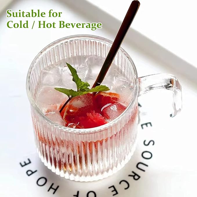 Qipecedm 6 PACK Premium Glass Coffee Mugs - Image 6
