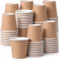 100 Pcs Mini Coffee Cups Brown Culture Cup 2oz Disposable Bathroom Cups Paper by Unknown