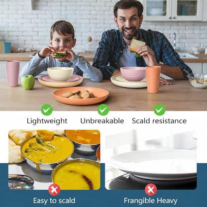 Teivio 32-Piece Plates and Bowls Sets - Image 6