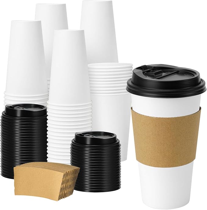 Clawsoff 50 Pack 20 oz Disposable Coffee Cups by BuyNow