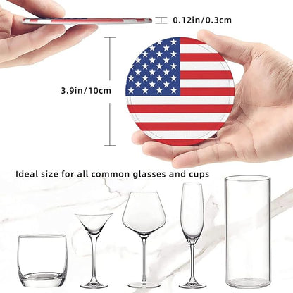 American Flag Coasters for Drinks - Image 3