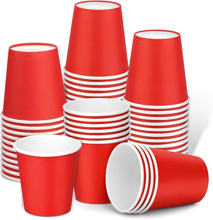 50 Pack 3 oz Paper Cups, Small Bathroom Cups Disposable Cups | Small Bathroom by Huaiid
