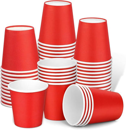 50 Pack 3 oz Paper Cups, Small Bathroom Cups Disposable Cups | Small Bathroom by Huaiid