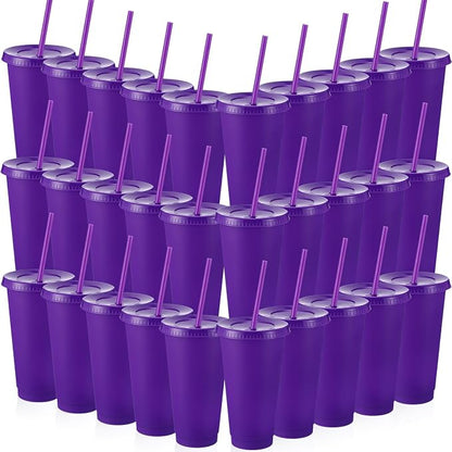 Honeydak 60 Pack Tumbler with Straw and Lid Bulk Cups by Honeydak