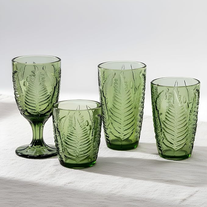 Green Drinking Glasses Set of 8 - Image 9