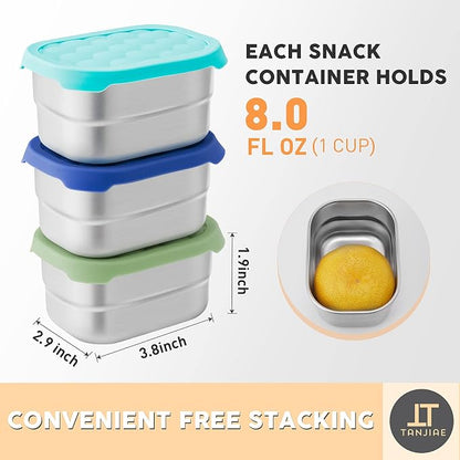 Small Stainless Steel Snack Containers - Image 4