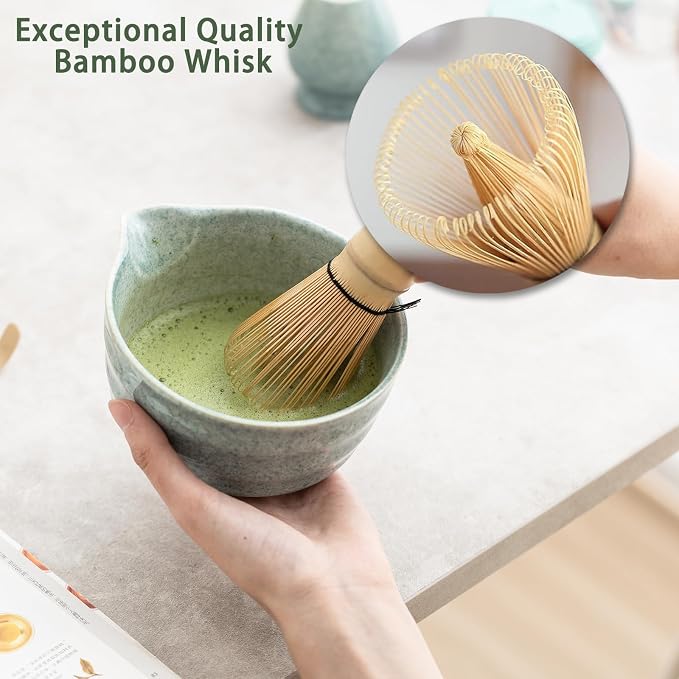 Ochcahser Matcha Set, Matcha Whisk Set Includes 17 oz Matcha Bowl | Matcha - Image 3