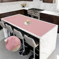 Silicone Mats for Kitchen Counter, 47.3"x23.6"(120cmx60cm) Large Heat Resistant Mat Kitchen Island Waterproof 2MM Thick Countertop Protector Mat Nons-slip Extra Large Counter Mat, Translucent Red