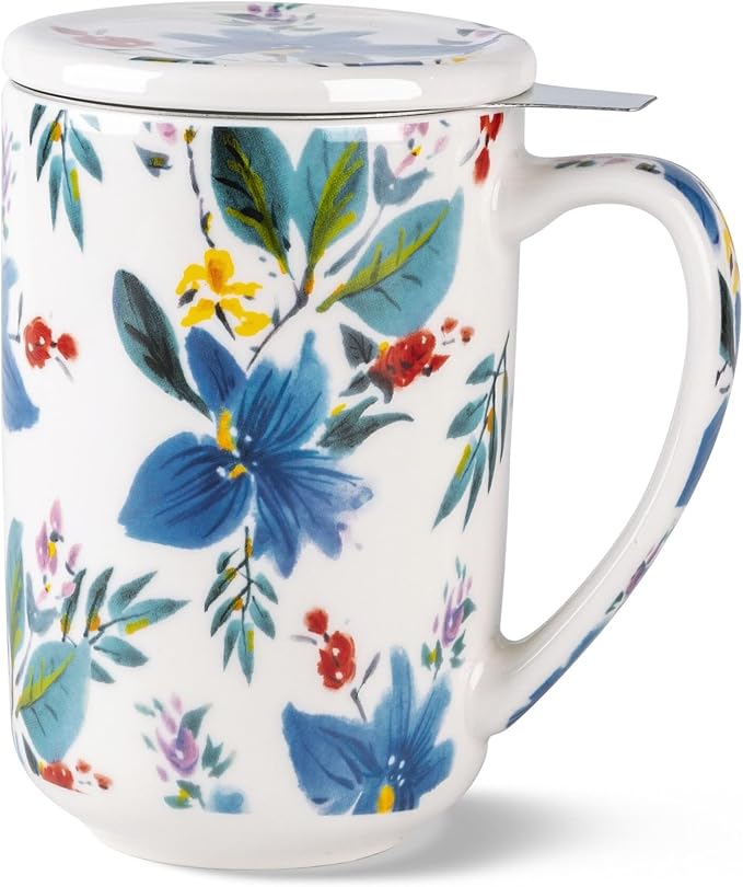 AmorArc Tea Cup With Infuser and Lid, 18oz Loose Leaf Tea Mug With Steeper | by AmorArc
