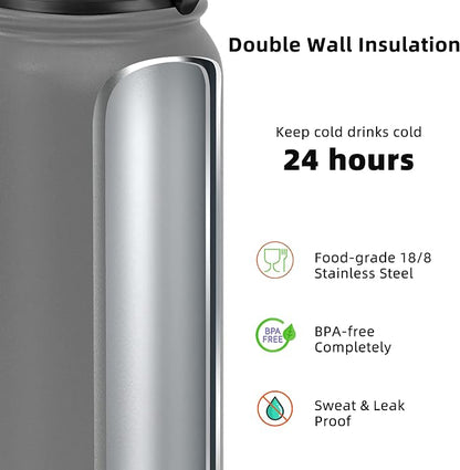 Fanhaw 20 oz Insulated Stainless Steel Water Bottle - Image 3