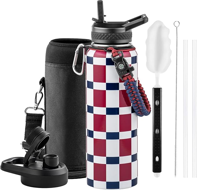 RAYMYLO Insulated Water Bottle 40 oz, Triple Wall Vacuum Stainless Steel | by RAYMYLO