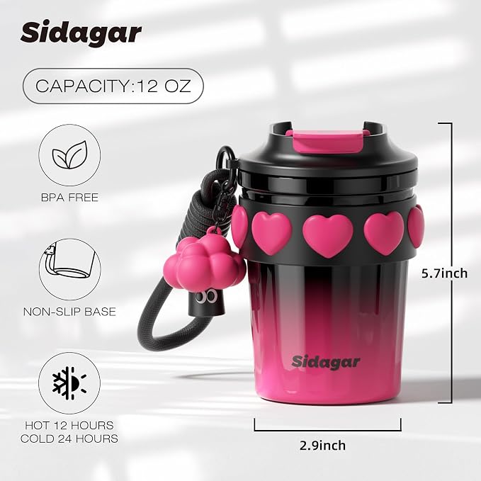 SDGA+ 12 OZ Travel Coffee Mug - Image 2