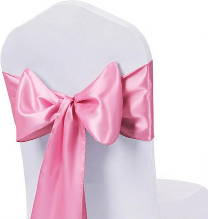 Pack of 10 Satin Pink Table Runners 12 x 108 Inches - Image 6