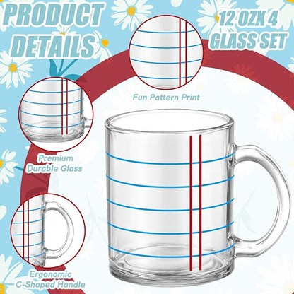 Tioncy 4 Pcs Teacher Coffee Mugs Back to School Teacher Appreciation Gifts | 12 - Image 2