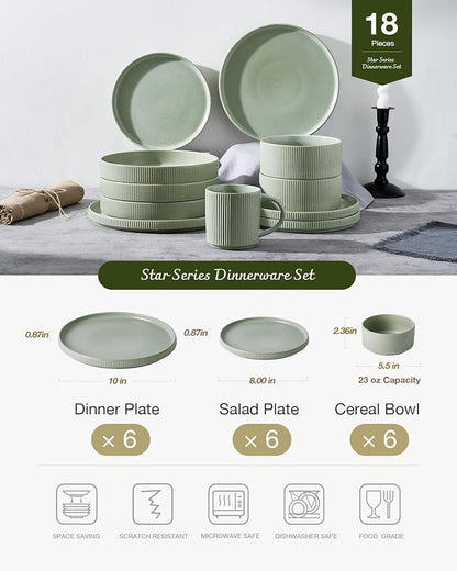 Famiware Star Plates and Bowls Sets, Chip & Scratch Resistant. Microwave & - Image 3