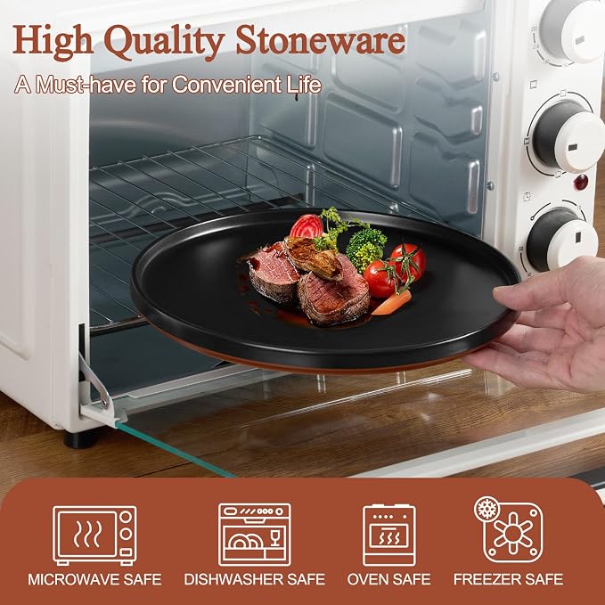 LIANYU 12 Pieces Porcelain Dinnerware Set, Dishes Set - Image 4