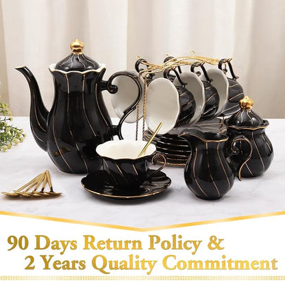 DUJUST 22 pcs Porcelain Tea Set - Image 6