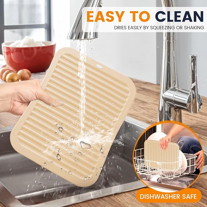 Silicone Trivet Mats 4 Heat Resistant Pot Holders Multipurpose Non-Slip Hot Pads - Image 6