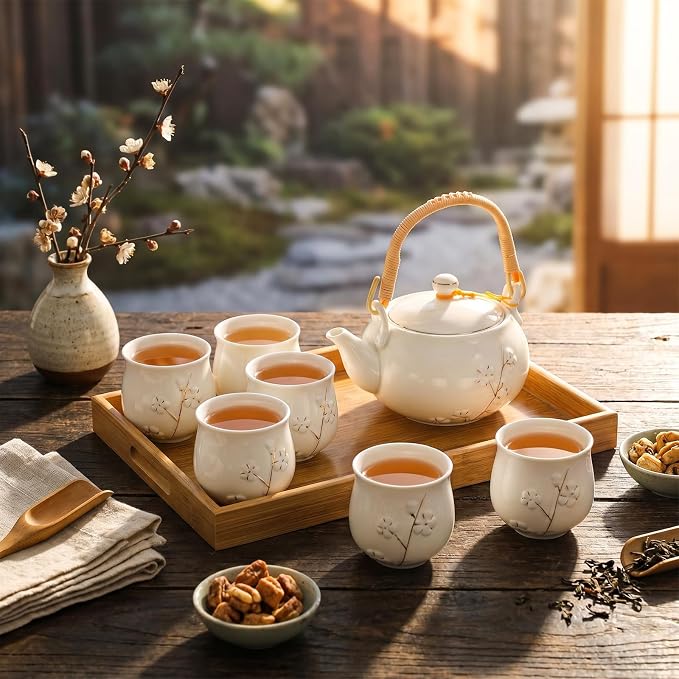 Layhit Japanese Asian Tea Set for Adults - Image 3