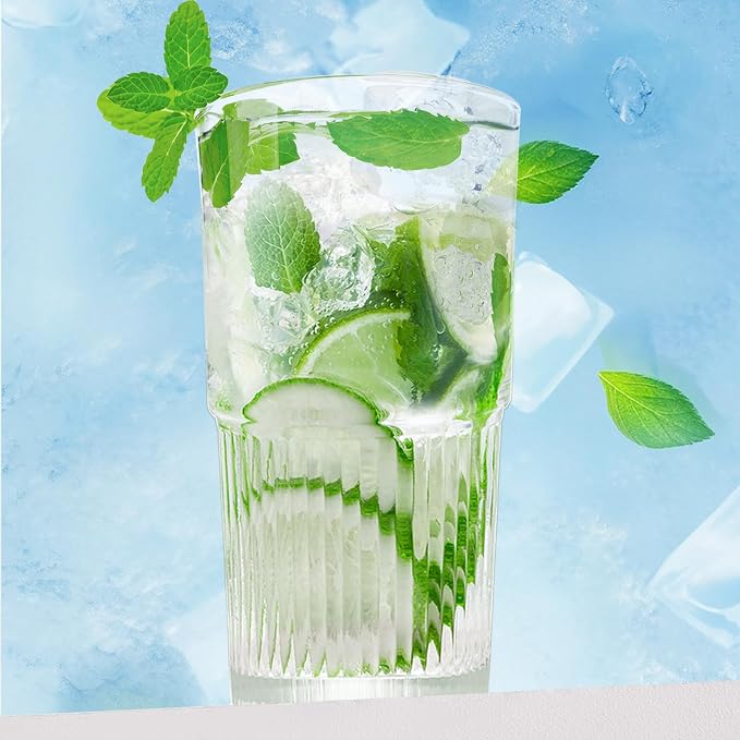 Luiaiog 18.5oz Glass Cups with Lids and Straws - Image 9