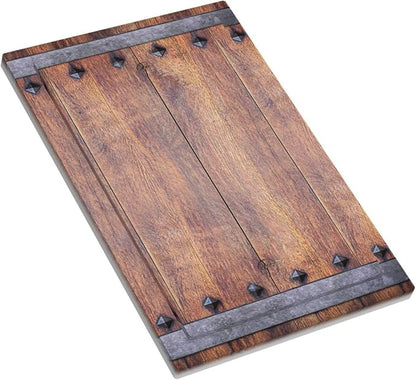 Light Switch Cover Rustic Farmhouse Barn Door Vintage Wood Wall Plate Cover 1 Gang Blank No Device Decorative Outlet Covers Electrical Switchplate for Bathroom Cabin Decor