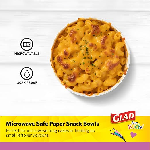 Glad for Kids Unicorn Paper Mini Snack Bowls, Lids Not Included - Image 3