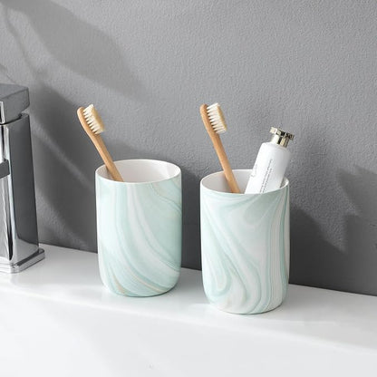 Green Marble Toothbrush Holders - Image 6