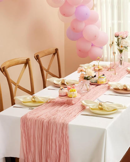 Pureegg 12-Pack Cheese Cloths Table Runner, Baby Shower, Wedding and Farmhouse - Image 7