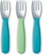 NUK Kiddy Cutlery Forks, Durable Stainless Steel, BPA & Latex-Free, 18+ Months by Unknown