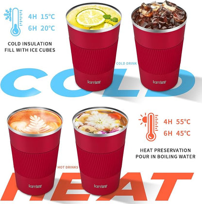 KETIEE Travel Coffee Mug Spill Proof 12oz, Insulated Travel Mug to Go, Reusable - Image 2