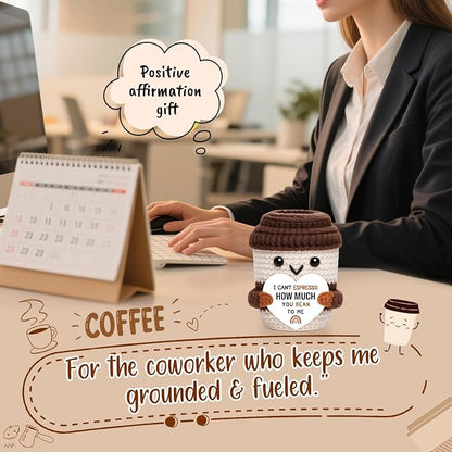 Crochet Coffee Cup Thank You Gift - Image 4