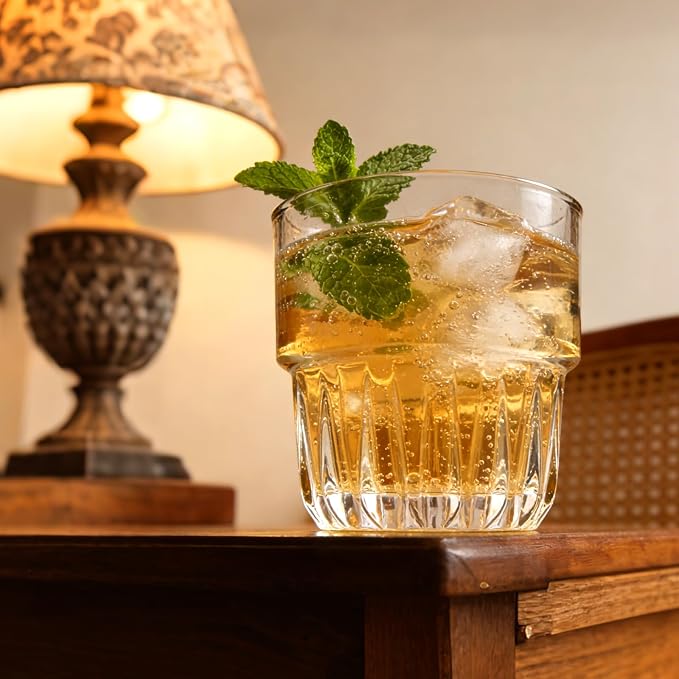 5oz Mini Old Fashioned Whisky Glasses 4 Pack, Small Juice & Cortado Glasses | - Image 6